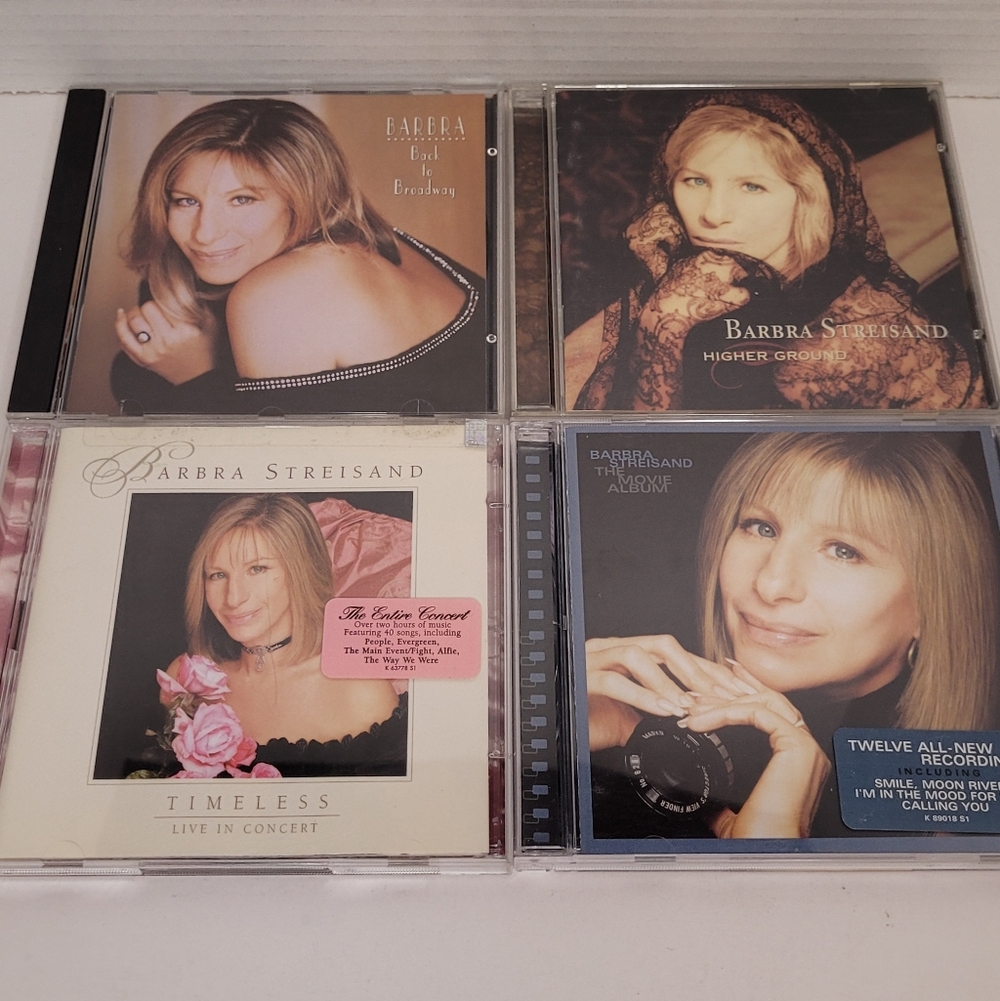 Barbara Streisand Music CDs Lot of Four Excellent